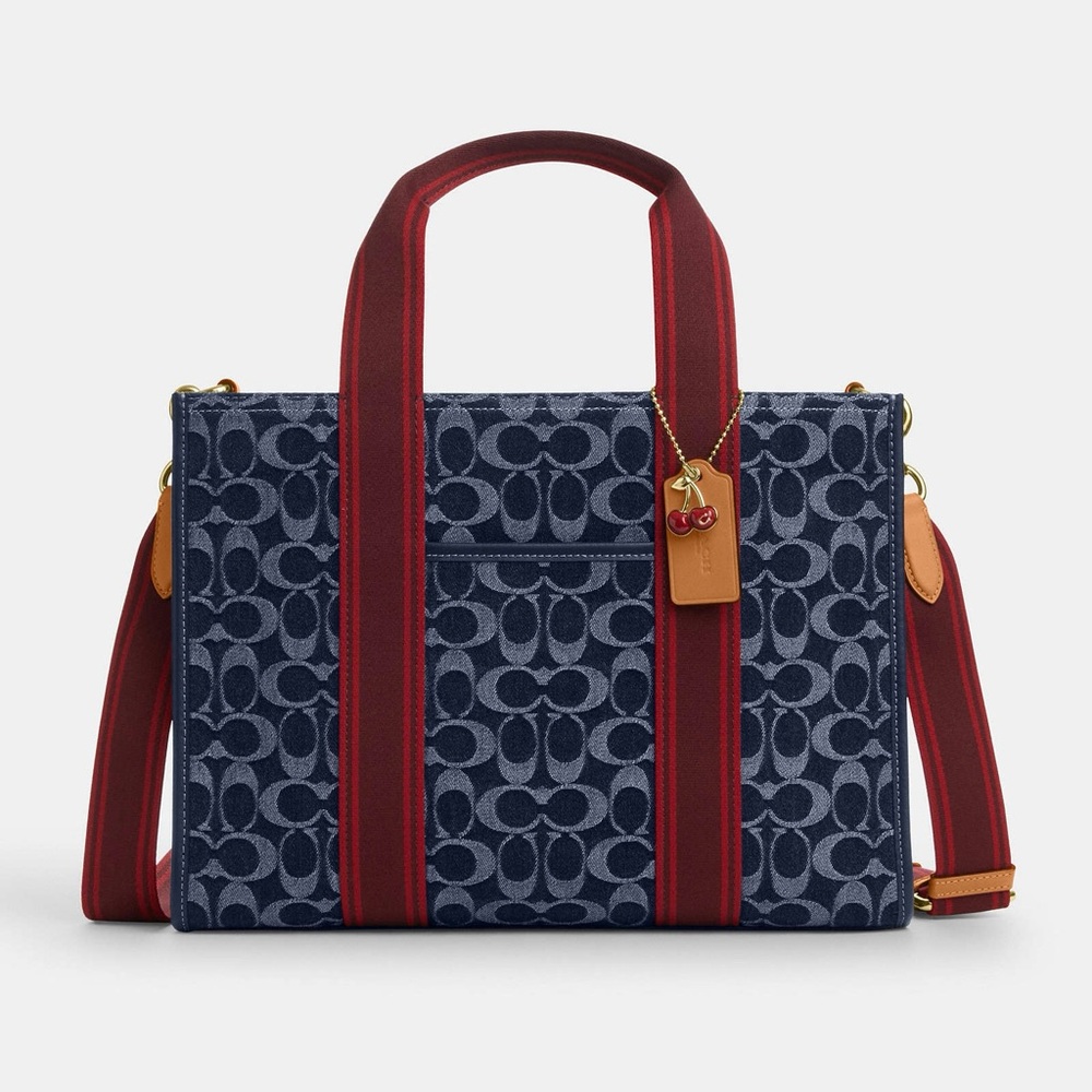 Coach Smith Tote Bag In Signature Denim CY698 NWT